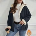 thumbnail image 2 of Riecok Fleece Lined Jacket Women Long Sleeve Hooded Jackets Zip Up Coats with Pockets Solid Color Casual Trendy Clothes, 2 of 7