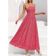 thumbnail image 4 of PRETTYGARDEN Women Strapless Maxi Dress Summer Floral Tube Top Ruched Beach Spring Wedding Guest Long Dresses, 4 of 10