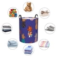 thumbnail image 6 of XMXT Collapsible Laundry Basket, Pineapple Decorative Painting Waterproof Laundry Hampers Storage Baskets Dirty Clothes Hamper, 62L, 6 of 8