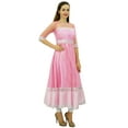thumbnail image 3 of Bimba Women's Designer Net Anarkali Kurta Kurti Light Weight Ethnic Party Wear Dress, Baby Pink, 4, 3 of 5
