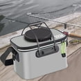 thumbnail image 6 of harayaa Foldable ing Bucket with Handles Folding Portable Protection Bucket gray, 6 of 9