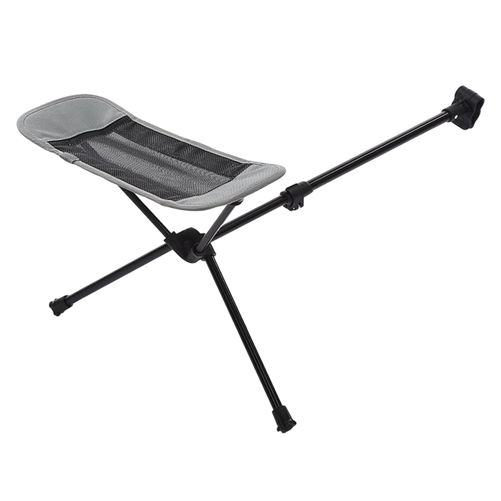 Folding Chair Footrest slip Picnic Camping Recliner Foot Stool Resting Black - image 3 of 10