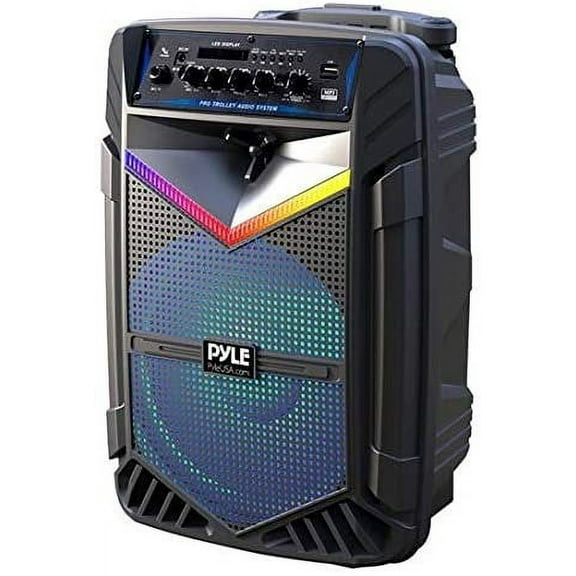 Pyle 15 Inch Bluetooth Portable Audio Party Speaker w/ Rechargeable Battery