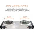 thumbnail image 5 of Elite Cuisine EDB-302SS Electric Stainless Steel Double Burner, 5 of 7