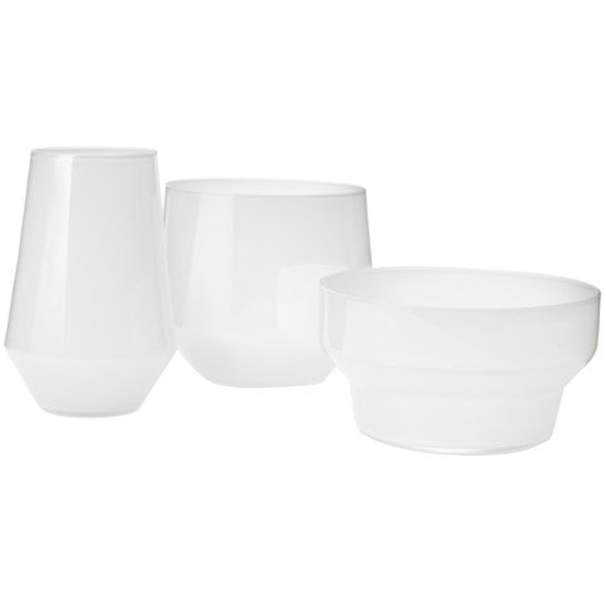 Ikea Vase, set of 3, white 428.171120.3422
