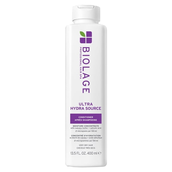 Biolage Ultra Hydra Source OKA4 Conditioning Balm | Deep Hydrating Conditioner | Renews Hair's Moisture | For Very Dry Hair | Silicone-Free | Vegan | Salon Conditioner | 13.5 Fl. Oz