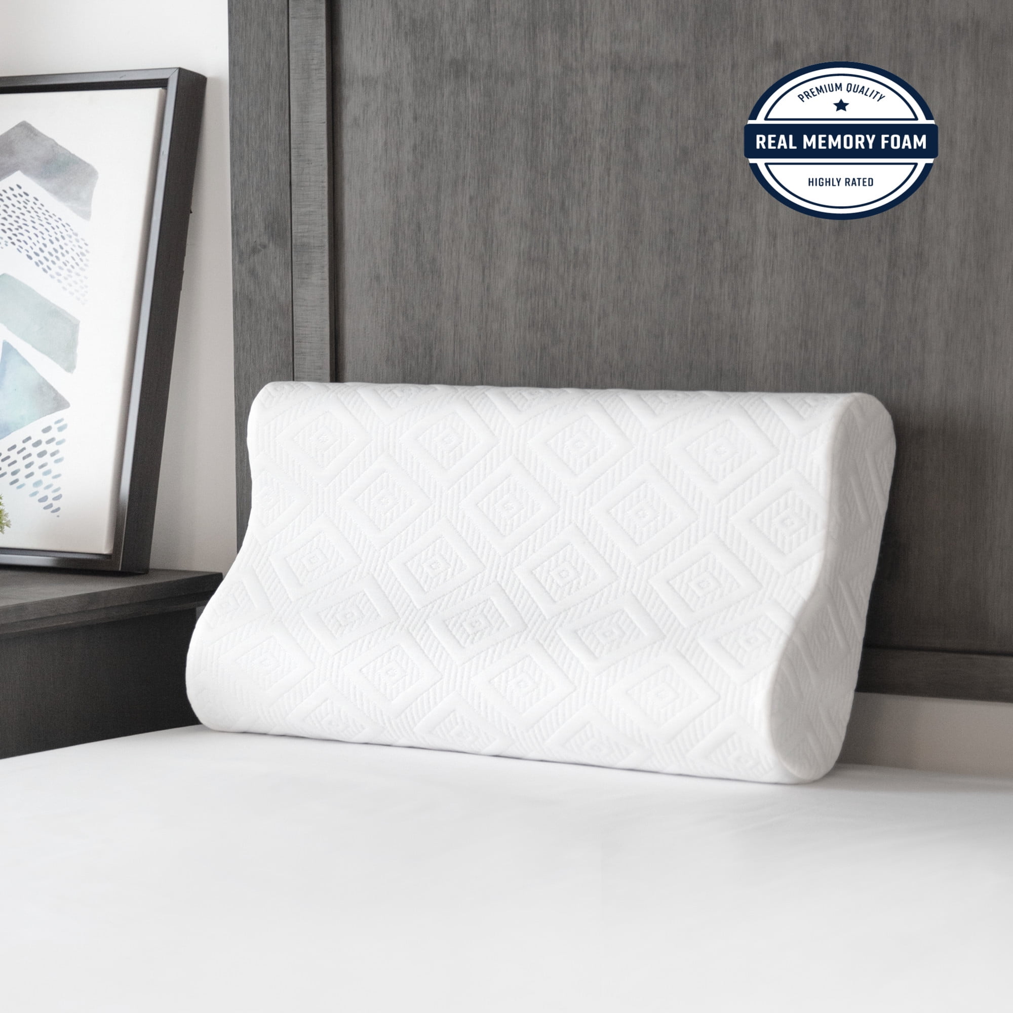 SensorPEDIC Contour Memory Foam Pillow for Side and Back Sleepers