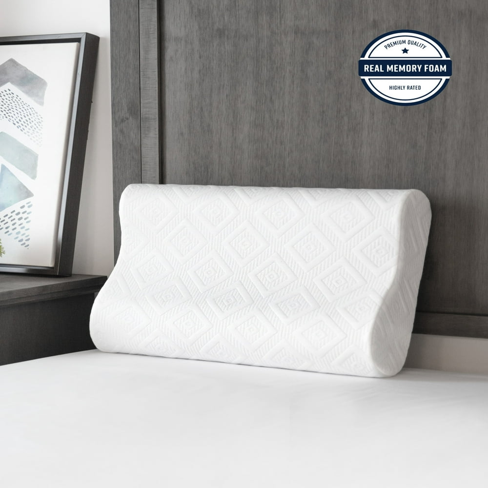 SensorPEDIC Contour Memory Foam Pillow for Side and Back Sleepers