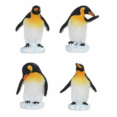 UPC: 0733569416431 | FC Design 4-Piece Cute King Penguin Toy in Different Poses 2.75 H Mini King Penguin Statue Decoration Figurine