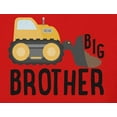 thumbnail image 2 of Old Glory Toddler Big Brother Construction Truck Digger Short Sleeve Graphic T Shirt, 2 of 6