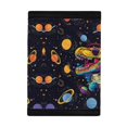 thumbnail image 3 of CHAQLIN Trifold Purse Dino in Space Portable Youth Wallet for Outdoor Sports, Polyester Foldable Kids Trifold Purse, 3 of 6