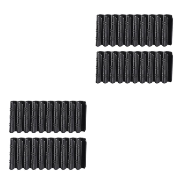 Riwesomey 20x Clips duraderos y fáciles de sujetar para protección de invernadero Clip de fijación de invernadero Clips de fijación Engrosamiento negro 20 mm 2piezas
