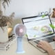 thumbnail image 5 of Ventilador turbo de mano, recargable por USB, silencioso, para dormitorio de estudiantes, oficina, portátil, con turbina eólica, 5 of 6