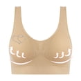 thumbnail image 2 of Bra for Women, Traceless Seamless One-Piece No-Steel-Ring Breathable Gathered Underwire-Free Design with Removable Padding and Wide Shoulder Straps, 2 of 8