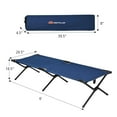 thumbnail image 4 of Giantex Folding Camping Cot, Portable Folding Bed w/Steel Frame Oxford Fabric, Lightweight Single Person Sleeping Bed for Indoor Outdoor Use, Blue, 4 of 6