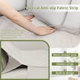 thumbnail image 5 of HDCAXKJ 100% Waterproof Sectional Corner Sofa Covers Quilted Couch Covers Non Slip L Shape Sofa Slipcovers with Pockets Furniture Protector for Pets Kids,X-Large,Cream White, 5 of 10
