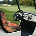 thumbnail image 4 of Binienty Boho Hippie Floral Golf Car Seat Cushion Cover 2 Piece Non-slip Golf Cart Seat Towel Blanket Compatible with EZGO & Club Car 2 Person Seats Golfcart, 4 of 8