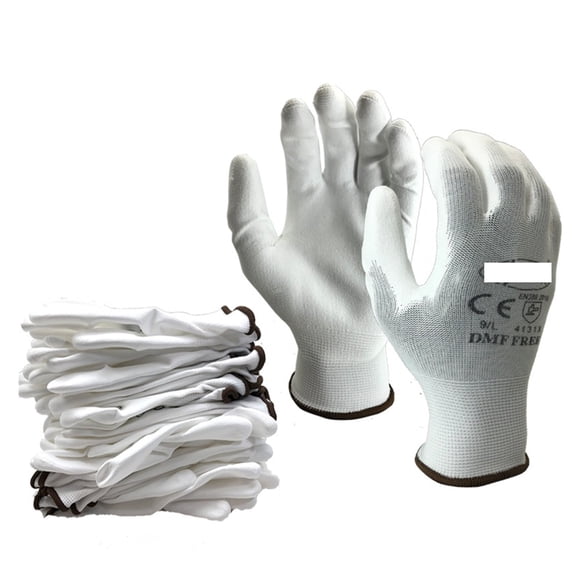 24Pieces/12 Pairs Hot Sale Work Gloves Safety Garden Mechanic Protective gloves Women or Men Rubber Security Protection Gloves. ,Fashion