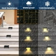 thumbnail image 7 of BEEPRINCESS Solar Deck Lights Outdoor, 16 Pack Solar Step Lights Waterproof LED Solar Lights for Outdoor Decks, Railing,Stairs, Step, Fence, Yard, and Patio Christmas Decoration Lights(Warm White), 7 of 7