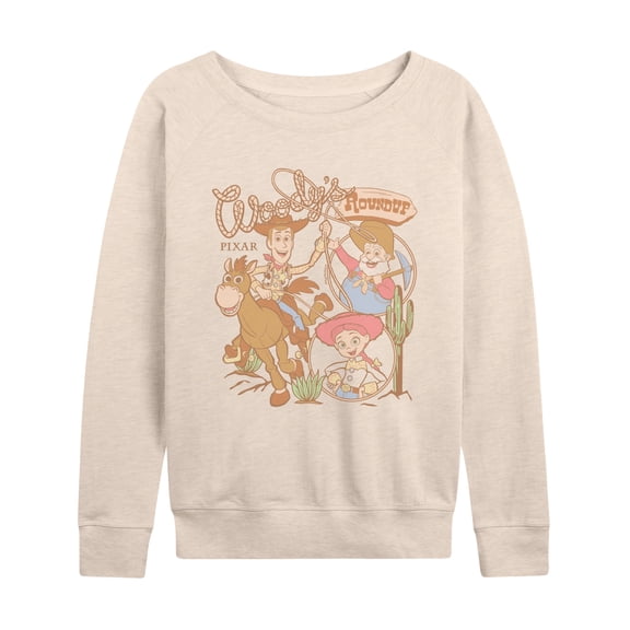 Toy Story - Woodys Roundup - Women's French Terry Long Sleeve Pullover