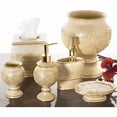 thumbnail image 3 of Shannon Beige Bathroom Accories Set 4-Piece Bathroom Set - Decorative Bathroom Accory Set Features: Soap Dispenser Toothbrush Holder Tumbler and Soap Dish Gift Packaged, 3 of 10