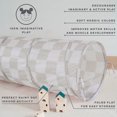 thumbnail image 3 of 3 Sprouts Tunnel de Jeu pour Enfants en Tissu Recyclé Écoresponsable - Tunnel de Jeu Escamotable - Damier Beige, 3 of 9