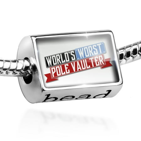 Bead Funny Worlds worst Pole Vaulter Charm Fits All European (Best Female Pole Vaulter)