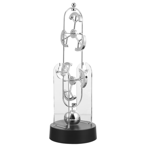 LULULION 1Pc Silver Perpetual Model Desktop Adornment for Home and Office Decor