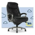 thumbnail image 1 of Pemberly Row Executive Office Chair Black Leather and Gray Mesh, 1 of 17