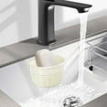 thumbnail image 2 of Sentmoon Kitchen Sponge Holders Sponge Holders Kitchen Sink Storage Basket Suction Wall Ginger Garlic Storage Box with Suction Cup Hole-free Sink Sponge Storage Basket, 2 of 10