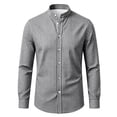 thumbnail image 4 of JAJAHO Boys Button Down Shirt Long Sleeve Plaid Dress Shirts With Pocket Stand Collar Regular Fit Blouses Formal Wear For Kids 2-14Y Versatile Tops, 4 of 4