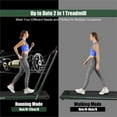 thumbnail image 3 of Pemberly Row 2.25HP 2 in 1 Green Plastic Folding Treadmill with Remote Control, 3 of 12