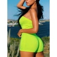 thumbnail image 1 of Lovelywholesale Casual Off The Shoulder Skiiny Green One-piece Romper, 1 of 4
