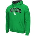 thumbnail image 2 of Men's Colosseum Kelly Green North Texas Mean Green Arch & Logo 3.0 Hoodie, 2 of 3