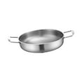 thumbnail image 3 of Olla para fideos ramen coreanos, olla para sopa kimchi, multiusos, de acero inoxidable, olla para cocinar, olla para el hogar, cocina, camping 24 cm Plata, 3 of 8
