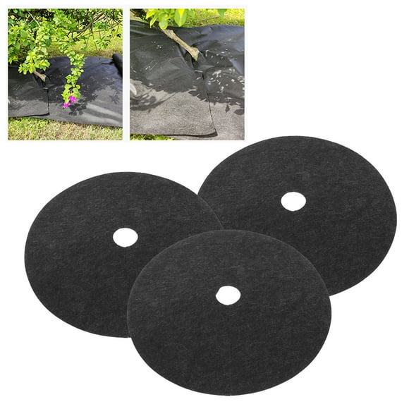 Ccdes Weeding Control Cloth,Garden Ground Fabric,30Pcs Non-Woven Degradable Gardening Weeding Cloth Cover for Agriculture Garden Ground