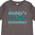 thumbnail image 4 of Inktastic Daddy's Little Drummer Boys or Girls Long Sleeve Toddler T-Shirt, 4 of 5