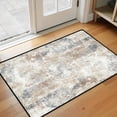 thumbnail image 5 of Modern Abstract Kitchen Mat 31"x20" Non Slip Soft Plush Low Profile Kitchen Rug, Textured Sink Mat for Laundry Room Bedroom Office, 5 of 6