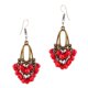 thumbnail image 2 of Pendientes de manojo de rojas cuelgan joyería de anzuelo de pescado de oreja de moda de tribu Yuyangstore Pendientes de borlas de cuentas vintage, 2 of 6