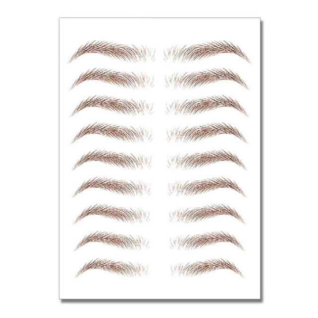 5 transferencia 6D Cejas cejas duradera Tattoo Fake Brow Calcomanía (JD-01)