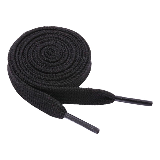 Minnieouse 1 par de cordones de zapatos planos, zapatillas de deporte, cordones de zapatos deportivos atléticos, zapatos de lona, cordones de botas Accesorios de calzado Negro 0.5 m Minnieouse AP012060-01