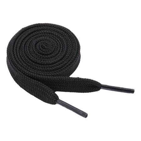 

Kironypik 1 Pair Flat Shoe Laces Sneakers Shoelaces Athletic Sports Canvas Shoes Reusable Bootlaces Unisex Footwear Cord Women Man Black 0.5m