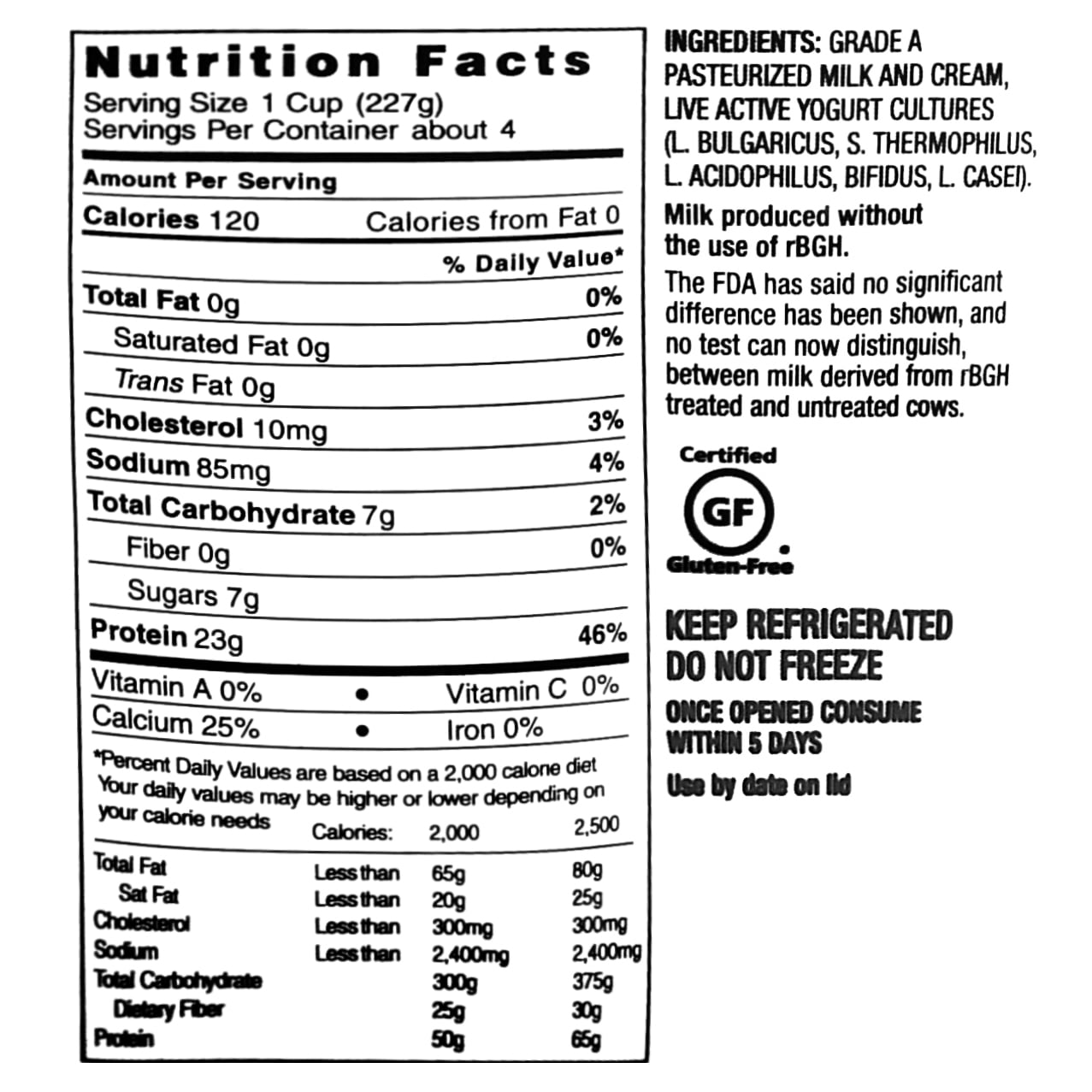 Frozen Yogurt Nutrition Facts Label Nutrition Ftempo