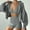 Gray, variant on HAPIMO 3 Piece Sets for Women Tracksuit Sets Loungewear and Sporty Outfits Long Sleeve Cropped Hooded Jacket and Shorts Send Bra Gray L