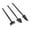 Black, variant on Mini Three - piece Garden Tool Set for Succulent Planting in 4 Colors Durable and Easy to Use