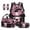 Cute Axolotl Cherry Blossoms, variant on Girl Backpack Kids School Backpack Set Pink Camo Hunting Book Bag Back Pack with Lunchbox Pen Case Bookmark 5 Pieces Set for Primary Middle School Student 5-14 Years Ligthweight