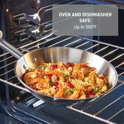 T-fal Cook & Strain, 20 Piece Stainless Steel Cookware Set, Silver