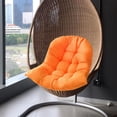 thumbnail image 1 of 1pc Hanging Chair Cushion Solid Color Outdoor Indoor Camping Rocking Egg Hammock orange, 1 of 9