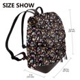 thumbnail image 2 of Disketp Daisies Flowers Mochila de Cuero para Mujer, Bolso de Espalda Antirrobo con Estilo para Viaje, Trabajo y Uso Diario, 2 of 4