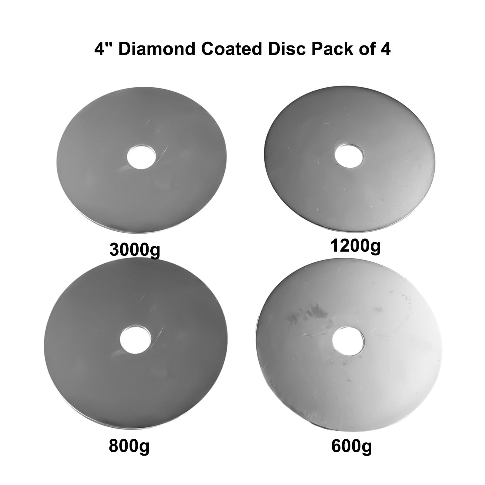 4Pcs/Set 100Mm Diamond Cutting Disc Polishing Grinding 600 800 1200 3000 Grit Lap Grinding Wheel Polishing Disc Power Tool